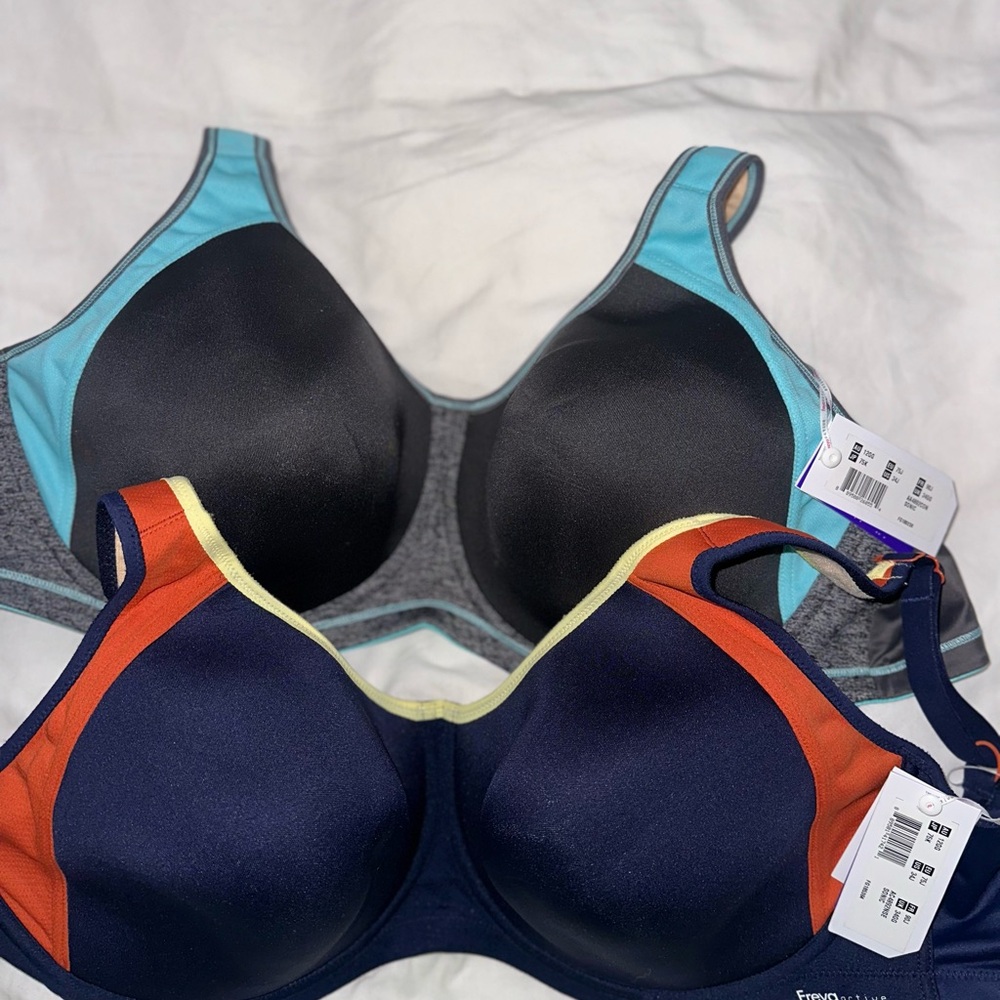 Freya Black and Blue Sports Bras